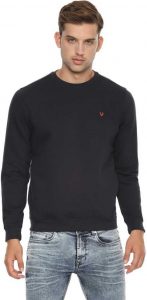 Allen Solly Full Sleeve Solid Men Sweatshirt