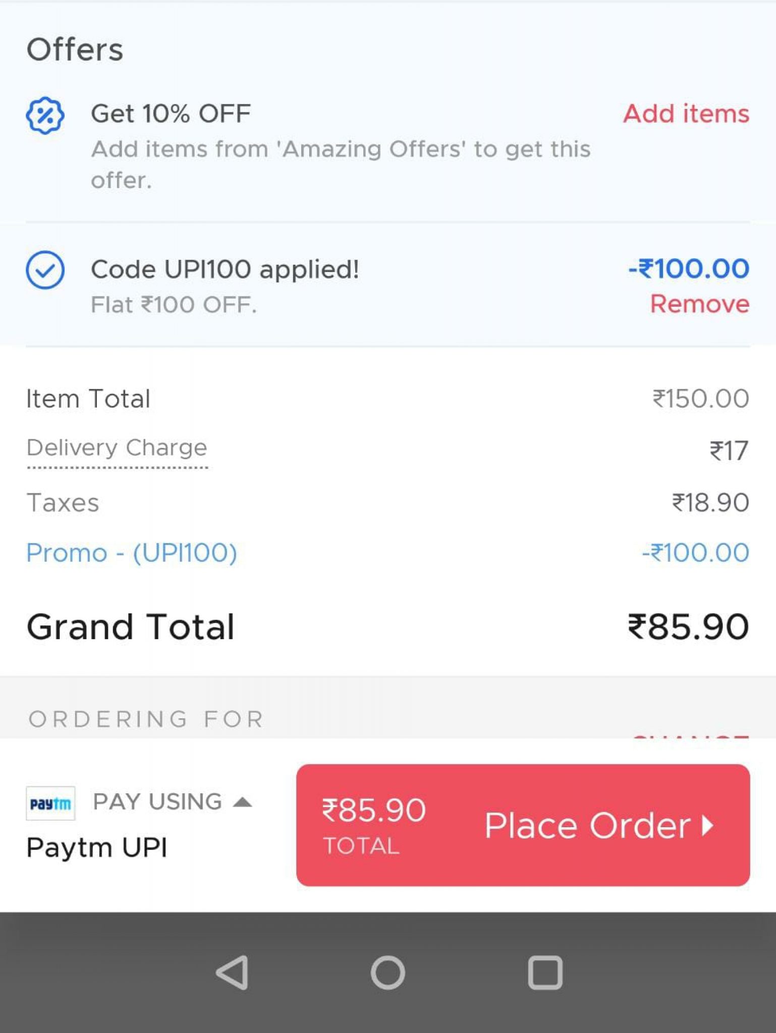 Zomato PayTM offer Loot - Flat ₹100 Off On ₹129 Order