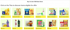 (Special) Amazon Pantry – Flat ₹200 Cashback On 5 Products