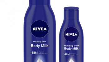NIVEA Nourishing Lotion Body Milk, 400ml and NIVEA Nourishing Lotion Body Milk, 120ml