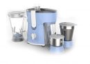 Philips Amaze HL7576/00 600-Watt Juicer Mixer Grinder with 3 Jars (Celestial Blue/Bright White)