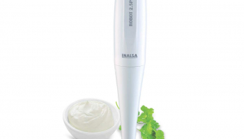 Inalsa Robot 2.5 PS 250-Watt Hand Blender with Super Silent Powerful Motor| Detachable Stem | Multipurpose Stainless Steel Blade, ( White )