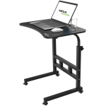 Gizga Essentials Multi-Purpose Laptop Table| Study Table| Bed Table| Adjustable Height, Portable, with Docking for Tablet| Perfect Desk| Ideal for Work from Home| Kids| DIY Table, Easy to Assemble