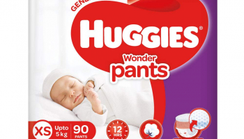 Huggies Wonder Pants, Extra Small (XS) Size Diapers, 90 Count @649