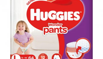 Huggies Wonder Pants, Large Size Diapers, 64 Count