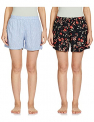 Longies Womens Pack of 2 Regular Rayon Shorts