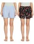 Longies Womens Pack of 2 Regular Rayon Shorts
