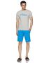 United Colors Of Benetton Men’S Cotton Lounge Shorts (Pack Of 2) (Lm79I_Medium_Grey And Blue)